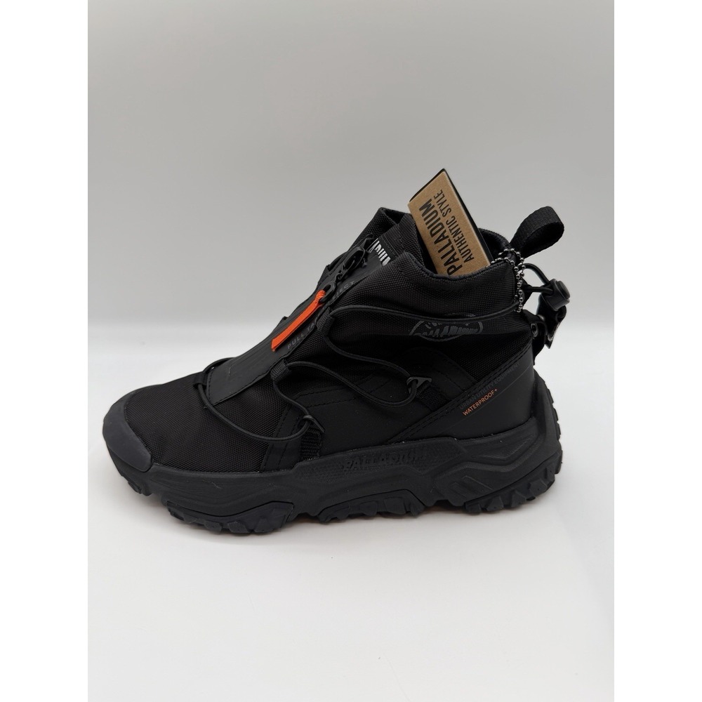 Palladium Off-Grid Hi Zip WP+ Boots, Women's 5.5 M,Black,Waterproof,Zip,Hike,NIB